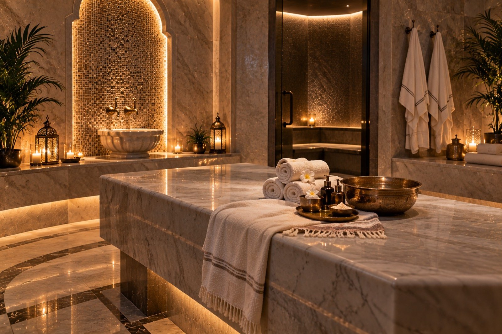 Marble Moroccan hammam